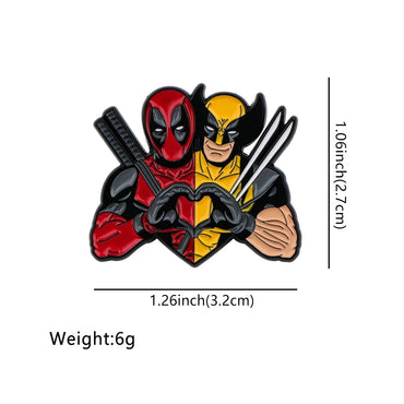 DEADPOOL/WOLVERINE (HEART PIN)